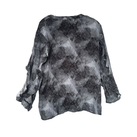 APNY Goth Ruffle Blouse NEW - Picture 2 of 5